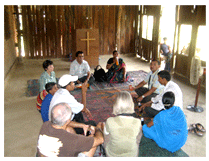 People around a table